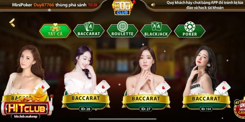 Casino HITCLUB Sòng bạc với trò chơi Roulette cơ hội để thử vận may